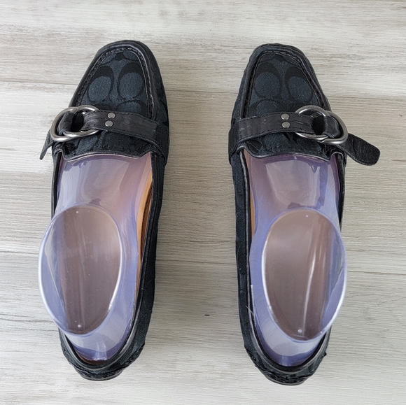 Coach Signature Solid Black Avril Loafer Women's Size 8½B - Picture 6 of 16